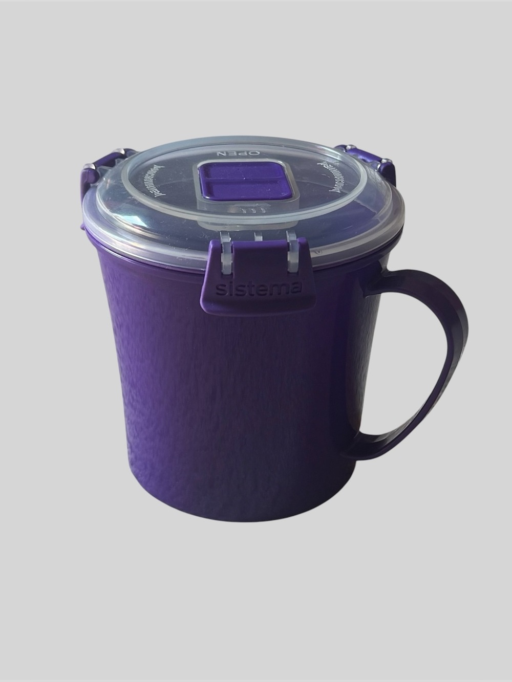 Purple Sistema Microwave Safe Soup Cup